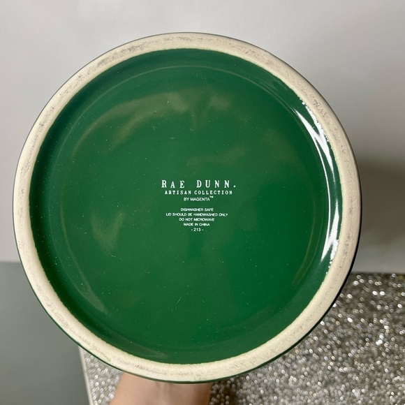 Rae Dunn Holiday Cookie Jar Green Gnome For The Holidays Christmas Decor New - Picture 9 of 9